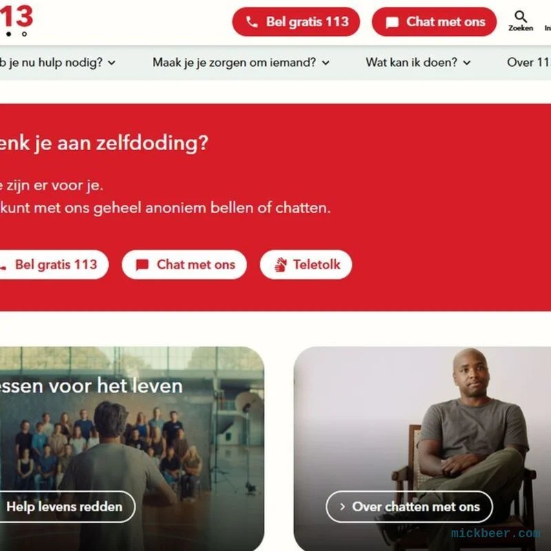 Tweakers over 113 Zelfmoordpreventie